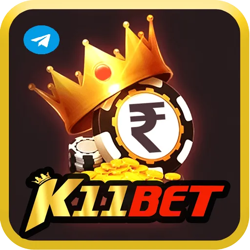 Imagem promovendo o canal oficial da k11bet no Telegram